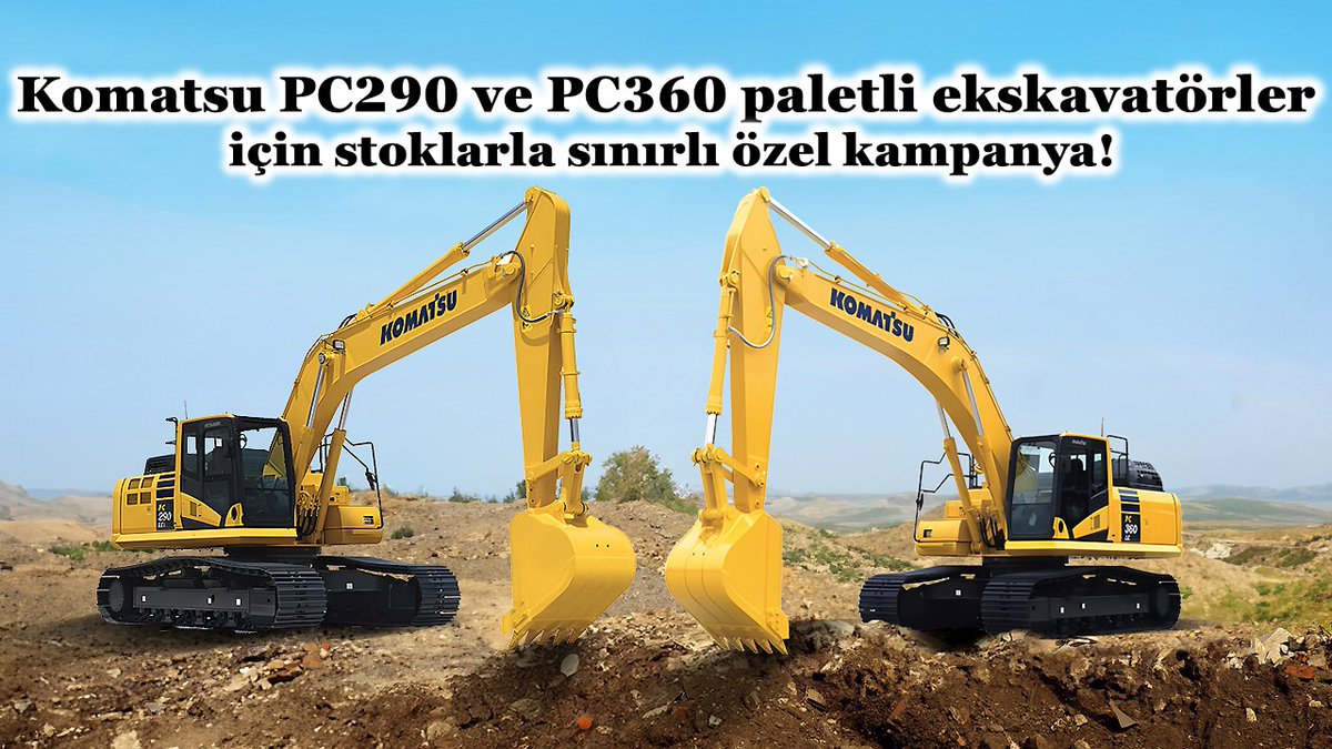 forummakina's tweet image. Komatsu PC290 ve PC360 paletli ekskavatörler için stoklarla sınırlı özel kampanya!

Haberi sitemizde okumak için;
forummakina.com.tr/tr/haberler/ko… 

Dijital Forum Makina dergisi yeni sayısı için;
bit.ly/3yB1Q4G 

#marubeni #komatsu #kampanya #ismakinesi #dergi #magazine #Turkiye