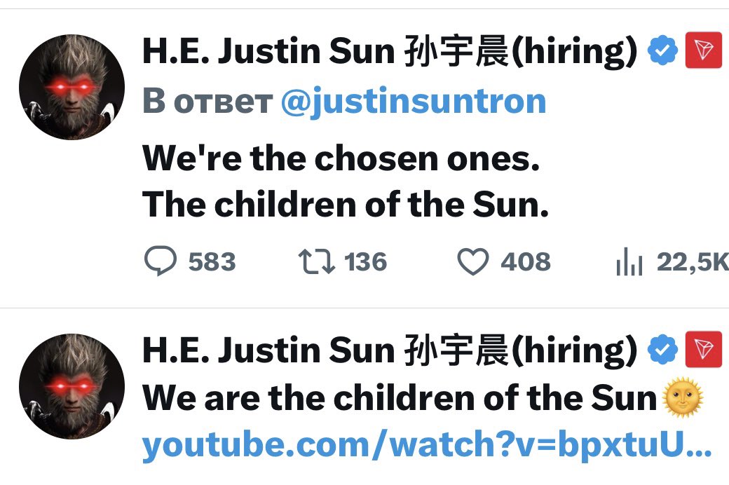 dudeslavius's tweet photo. @HTX_Global #sunchild by @justinsuntron tweet https://t.co/BHE8LSLsib