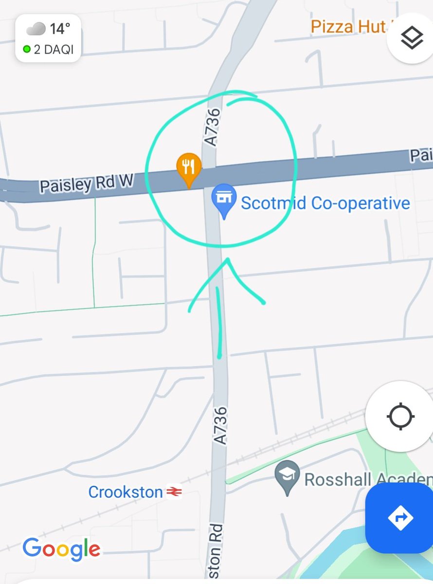 Kathleenkeith's tweet photo. @MyGlasgowCC Can the phasing of the lights at the junction of Crookston Road and Paisley Rd West be checked as lights only staying green for a short time and traffic building up every morning causing 10 min delays. https://t.co/D9mlZZqm4j