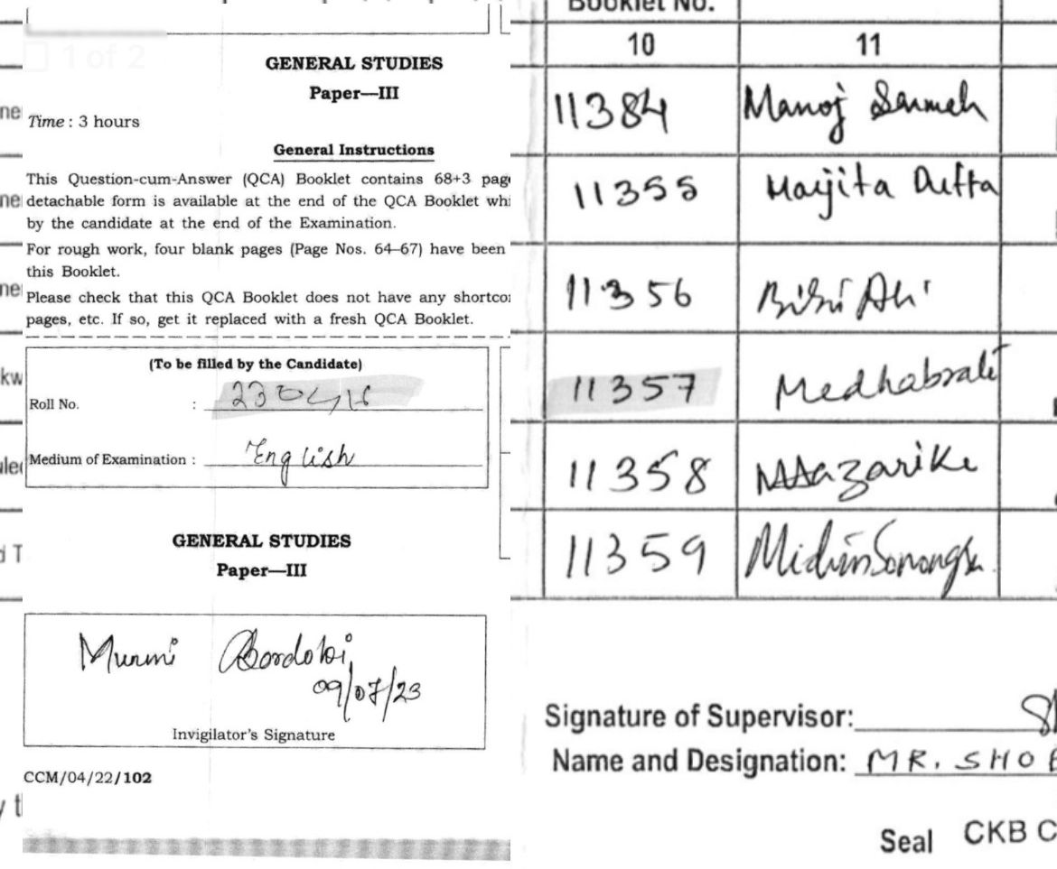 Medhaaa13's tweet photo. My handwriting has been cursive for as long as I remember and the RTI is a stark proof that shows the numbers &amp; words have two different styles of Handwriting written on the #attendance sheet and the #answersheet that too on the same day. How ? 

Refer Img to (7/n)

(9/n) https://t.co/b7t1VWqbdN