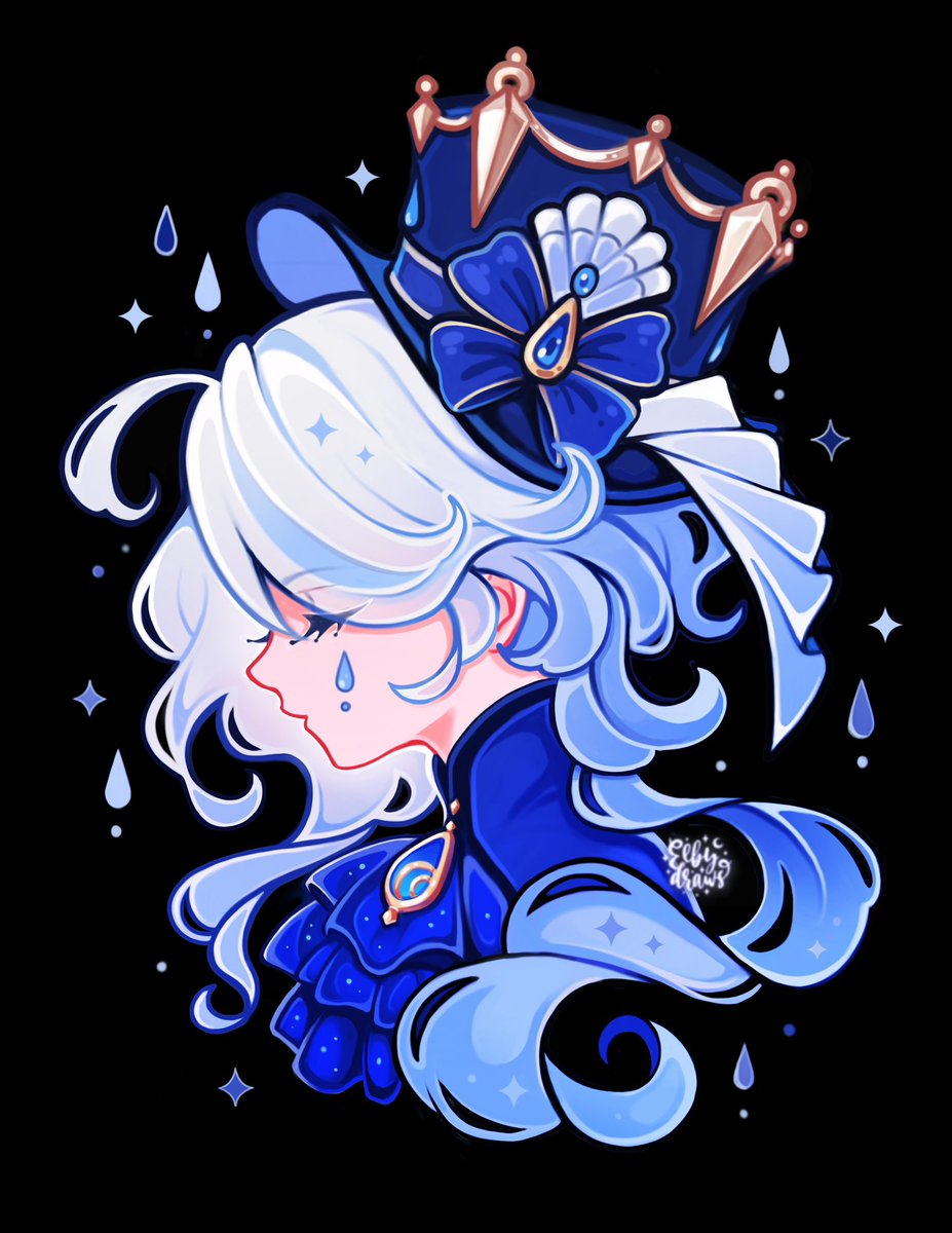 DrawsElby's tweet photo. Furina fanart ✨💧✨

Really want to make full body illustration with her but I don’t have time right now 🥲

#Genshin #Furina #Genshinfanart #Archons https://t.co/HDz8wTtLfa