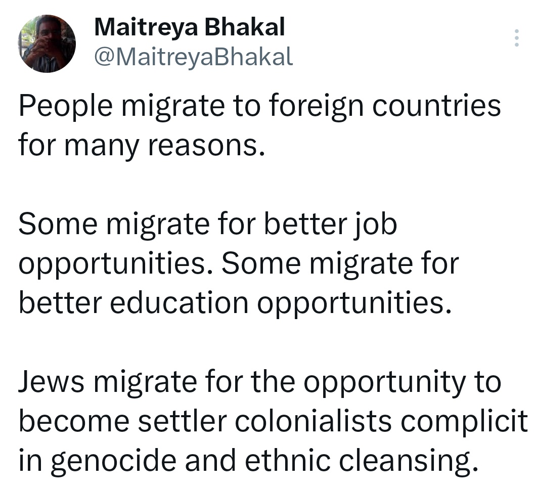 MaitreyaBhakal's tweet photo. We need to absolutely call out such Zionist white Jews for the bestial savages that they are. 

I don't give two fucks about the Holocaust. The killing of six million Jews does not mean that the remaining Jews get to commit genocide. 

https://t.co/FJhotHJ8m8 https://t.co/QmmdQeRKq6