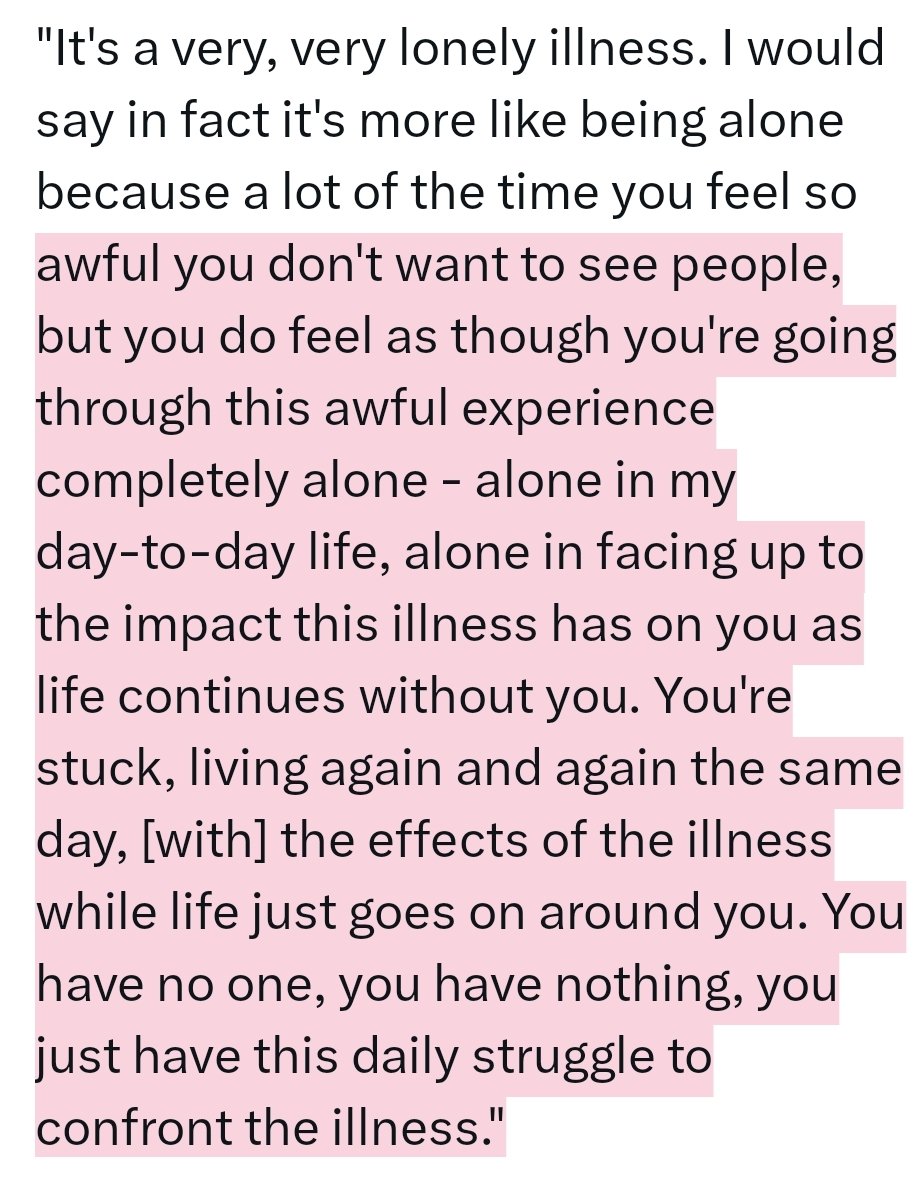 Dan_Wyke's tweet photo. I've just listened to @_NatashaDevon's programme again and wanted to transcribe @johnthejack's extremely powerful testimony about living with #MyalgicEncephalomyelitis: https://t.co/MBIc11z9v3