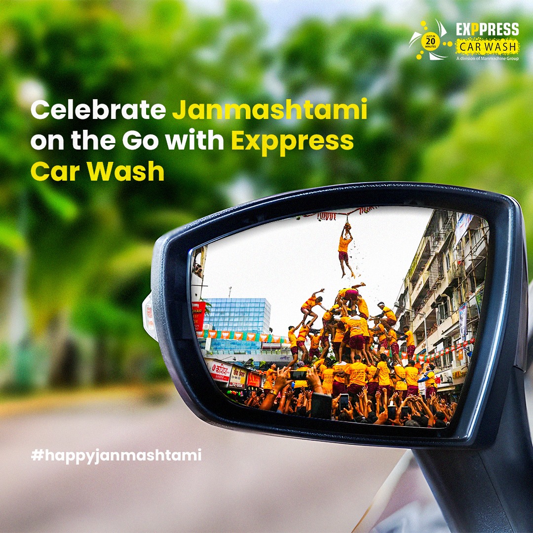 Exppressoffical's tweet photo. Celebrate Janmashtami with a touch of divine shine! 🚗✨ This festive season, let your car reflect the joy and brightness of Krishna’s arrival. Visit Exppress Car Wash for a sparkle that matches the spirit of the celebration. 🎉🌼 #Janmashtami #DivineShine #ExppressCarWash https://t.co/ppI1sci1ys