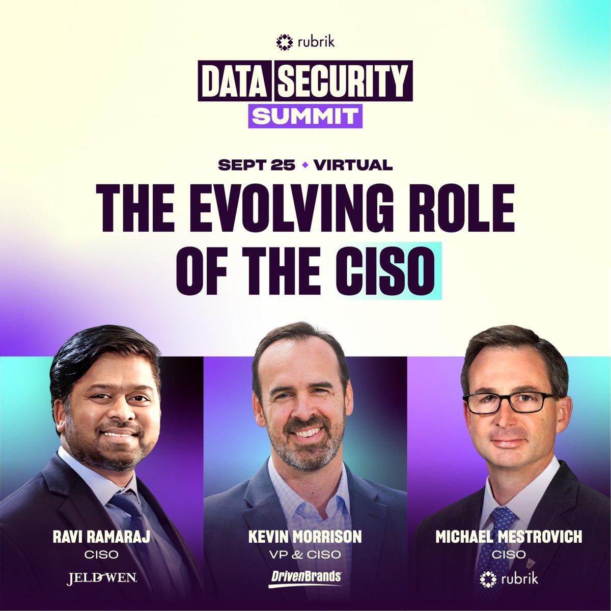I’m looking forward to this conversation at @RubrikInc’s Data Security Summit to learn more about the modern strategic approach CISOs are taking to drive collaboration, implement security measures, and ensure compliance 👉 rbrk.co/3LzWrxJ
