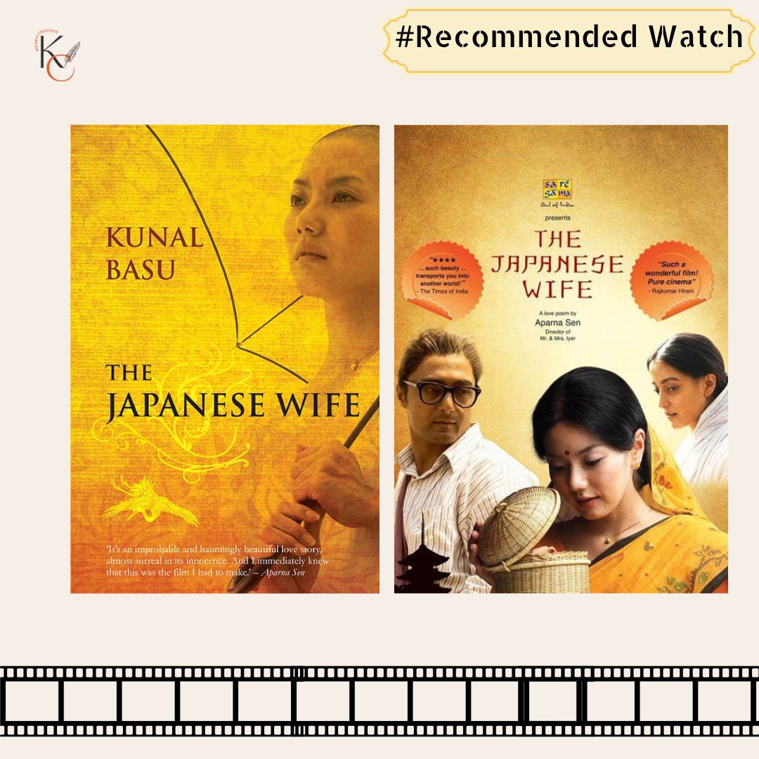 Keemiya_C's tweet photo. #RecommendedWatch for the Week: The Japanese Wife

🔎Where to Watch: YouTube
.
.
.
Love knows no borders, no boundaries, and no distance.

#BooktoScreen #ScreenAdaptation #thejapanesewife #LoveAcrossBorders #KunalBasu #FilmRecommendation #HeartfeltStories #CrossCulturalLove https://t.co/XAugoqwxiG