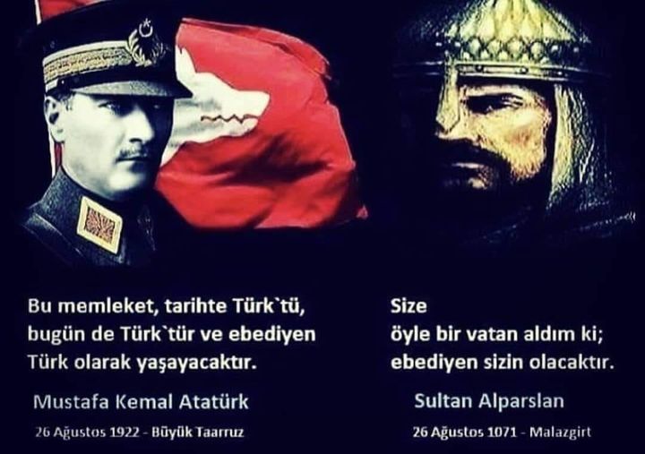 Bugün Malazgirt Zaferi ve Büyük Taarruz'un yıl dönümü.
Şanlı Türk milletine kutlu olsun! 🇹🇷