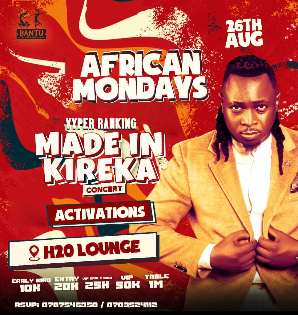 Lets link up tonight For Made in Kireka Concert Activations 
<a href="/Africanmondays/">African Mondays</a> <a href="/Djfikie1/">DJ Fikie</a>
#TugendaMukidansolo #MadeinKireka31August