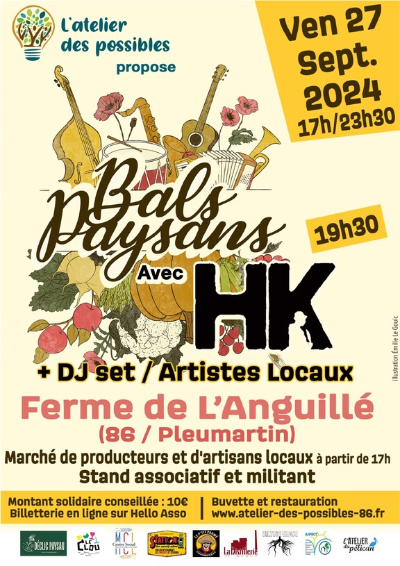 vendredi 27 septembre 2024 - Pleumartin - Bals paysans avec HK dlvr.it/TCNSw0