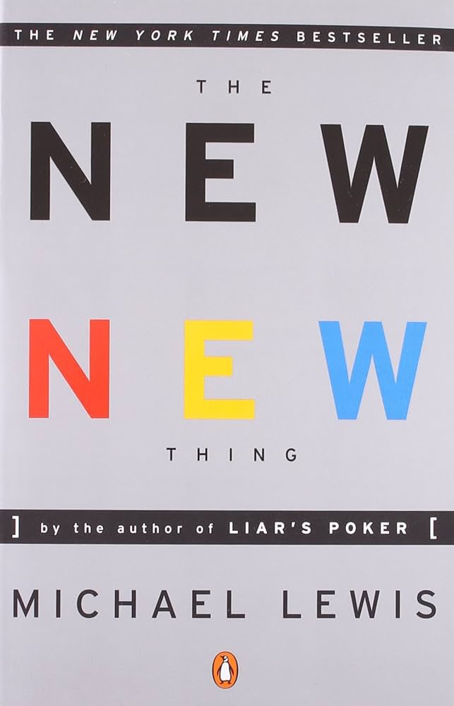 toxygen1's tweet photo. @Austen The new new thing by Michael Lewis. It describes life of Jim Clark, founder of SGI, Netscape, Healtheon (now webmd), and some more billion dollar companies at a time. https://t.co/sTMvX4XDHe