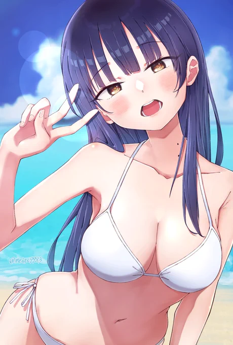 白い悪魔 水着山田#僕の心のヤバイやつ#僕ヤバ #山田杏奈 