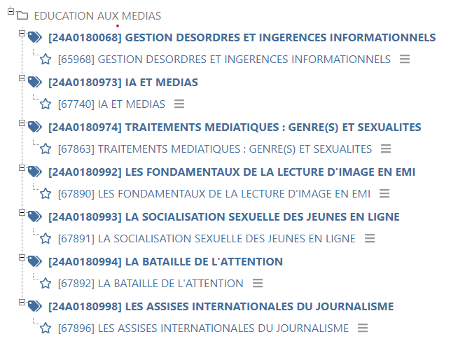 🚀En route vers la #Rentrée2024
🔜 Le lancement des inscriptions au #PAF est prévu le 23 septembre via Sofia-FMO 
ℹ️ L'offre de formation en #EMI est visible
6⃣ dispositifs proposés par le <a href="/Clemi_ot/">EMI_Clemi Orléans-Tours</a> (et 1⃣ formation proposée par <a href="/Canope_DTCVL/">Réseau Canopé Centre-Val de Loire</a>)