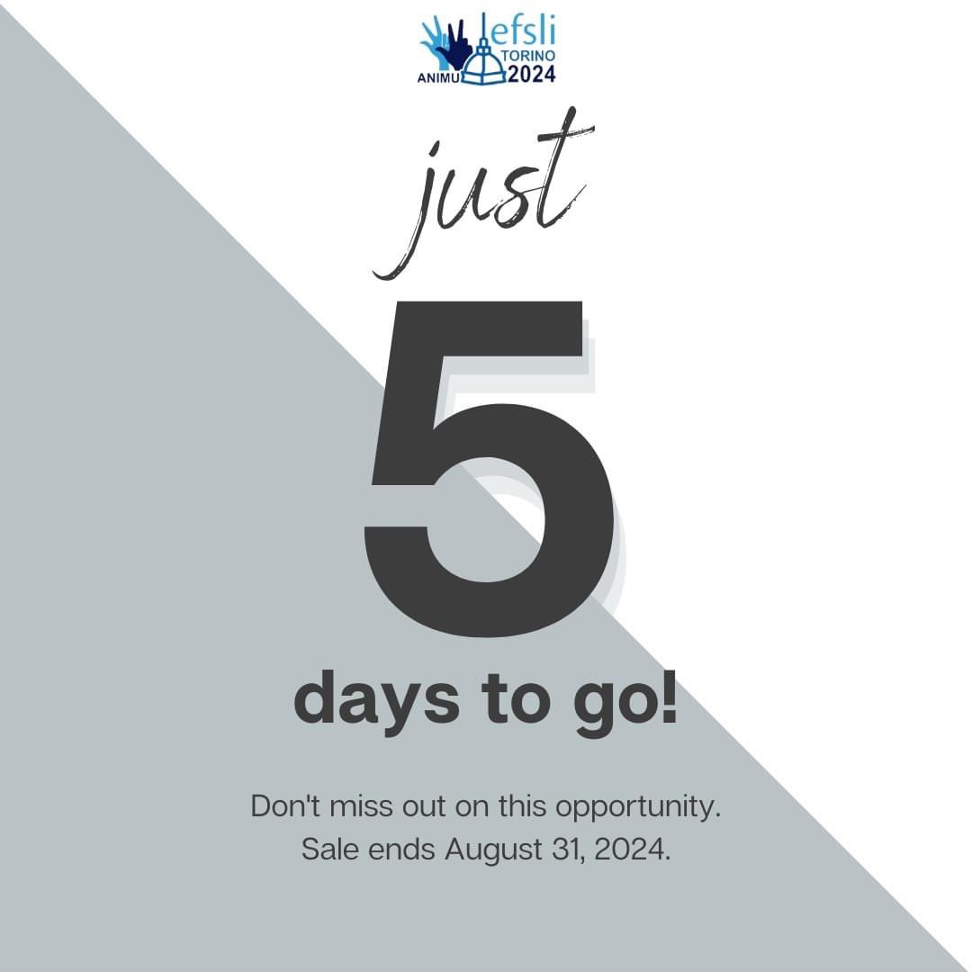 joress2011's tweet photo. Hey everyone! This is the final week to register for the @efsli in beautiful Turin, Italy! 🇮🇹✨

Don't miss out on this incredible opportunity to connect with fellow professionals, share insights, and enhance your skills in the field of sign language interpreting. 👐🤝 https://t.co/X6X4jy7mnu