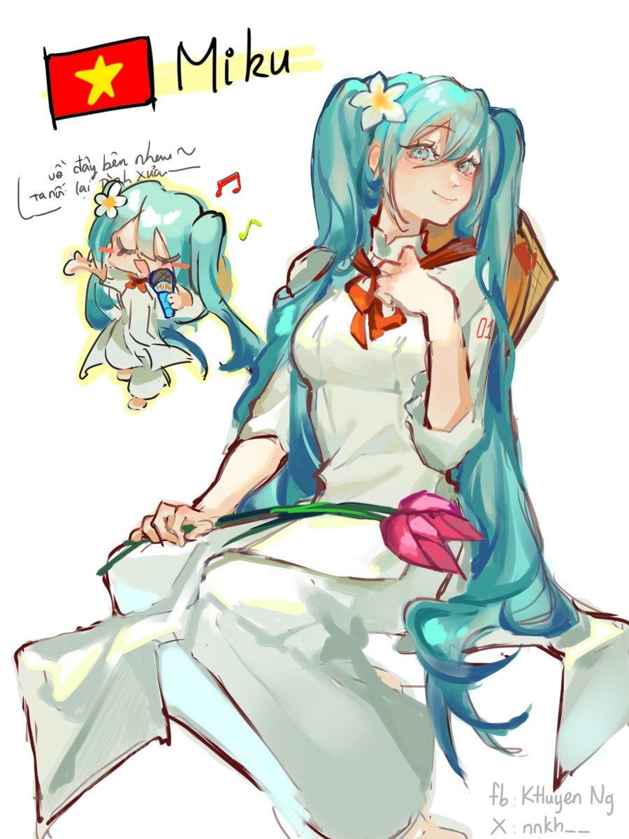nnkh___'s tweet photo. Vietnamese Miku 🗣️🗣️🗣️🇻🇳🇻🇳🇻🇳 https://t.co/3oSUnLTS7c