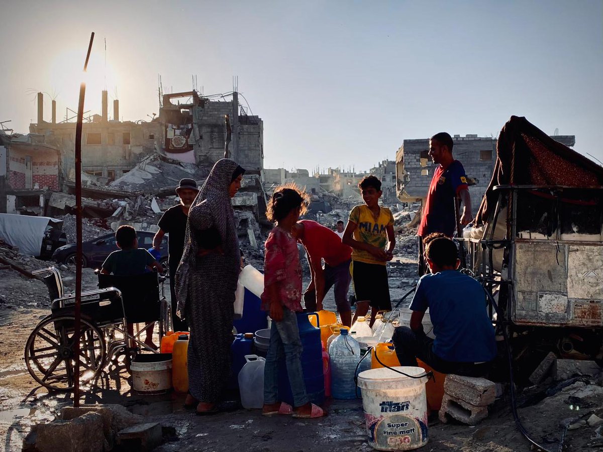 Due to ongoing military operations in Deir Al-Balah, only 3 out of 18 water wells there are still functioning, resulting in an 85% water shortfall.

Not only are people in #Gaza in constant fear for their lives, but they struggle to meet even their most basic needs. #CeasefireNow