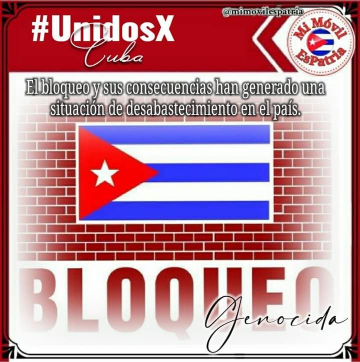 Seguiremos condenando el Bloqueo Genocida contra #Cuba.
#CDRCuba #LatirAvileño