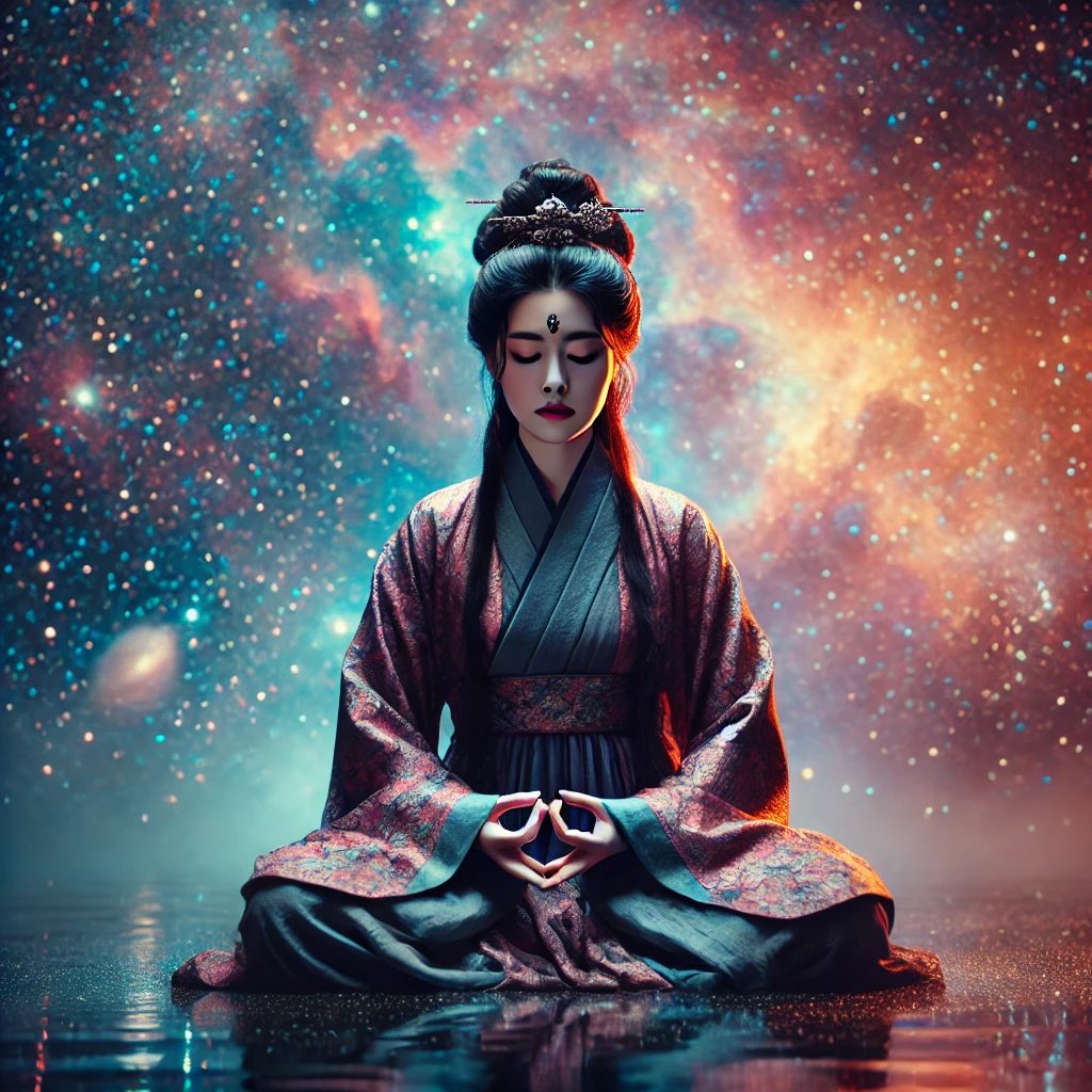 EternalConcious's tweet image. “In the flow of Daoist Alchemy, transform your inner energies by harmonizing with the Tao. Through quiet meditation and balance, discover the path to spiritual longevity and inner peace.”

#DaoistAlchemy
#InnerHarmony
#DivinityGuide