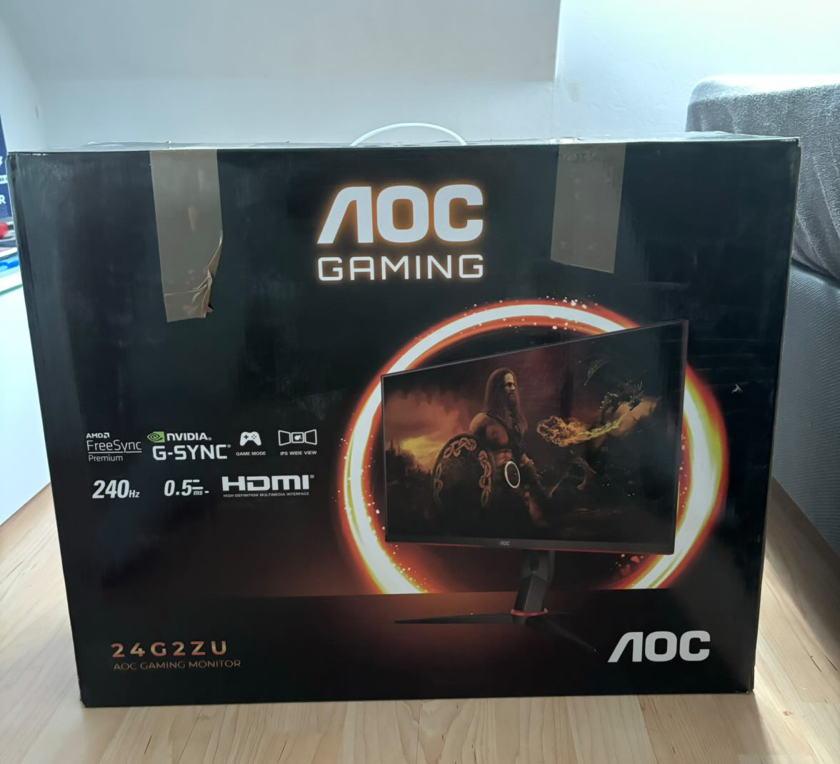 AGONbyAOC's tweet image. If you won this monitor, what would be the first game you boot up and play? 🤔