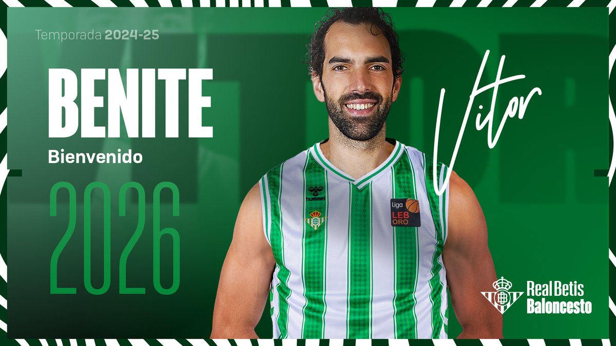 📣 OFICIAL | Vitor Benite, el astro brasileño, se une al club verdiblanco por dos temporadas💚🤍

➡️ realbetisbalompie.es/noticias/balon…

¡Bienvenido <a href="/vitorbenite/">Vitor Benite</a>!🔝🏀🇧🇷

#RealBetisBaloncesto