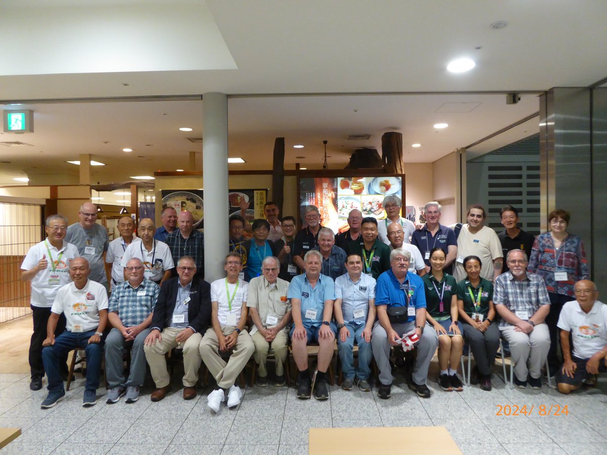 VK3TX's tweet photo. FEDXP #DX dinner after JARL Tokyo Ham Fair. Once again, thanks to Joe JJ3PRT and Hiro JA4DND for organising it; see you soon! https://t.co/VAQYkKtCl3