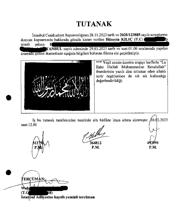 O sırada evi terörist diye basılıp sadece Tevhid Bayrağı delil olarak alınan ben :D Sayın Erdoğan İlayı Kelimetullah falan diye üfürüyorsun maalesef. Mahkemeleriniz ve cezaevleriniz Şeriat isteyen insanlarla dolu. Savcılarınız Allah'ın ayetlerini paylaştığımız için bize hesap