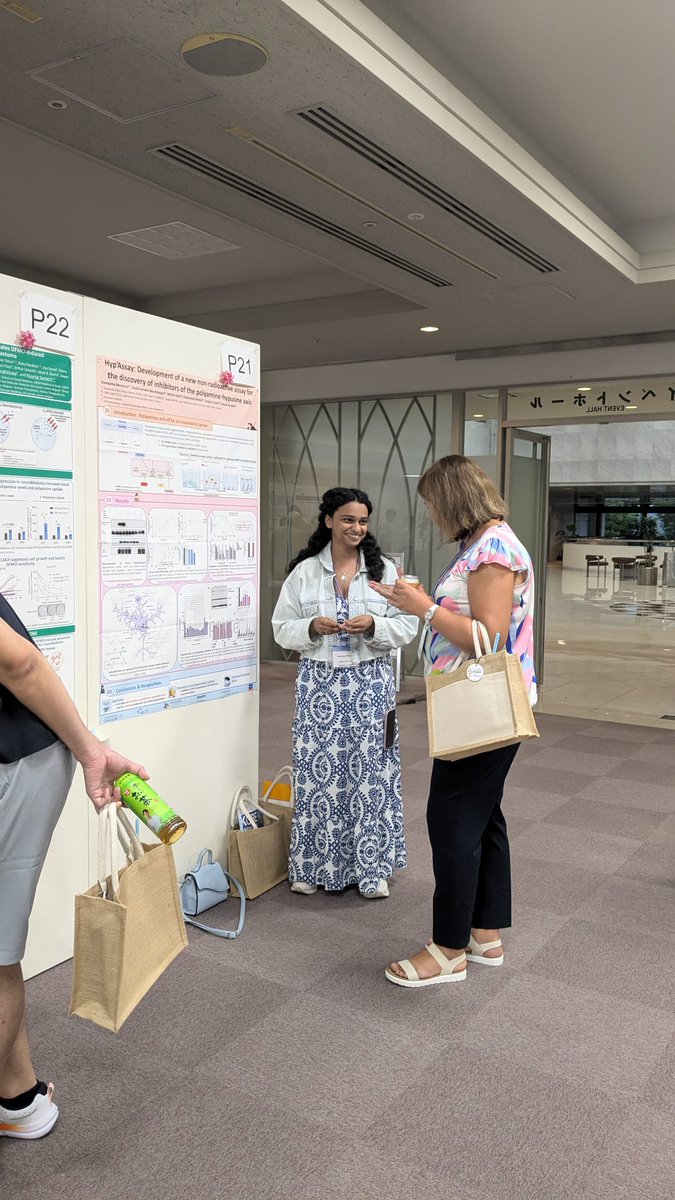 Great meeting and great poster presentation by Oumayma Benaceur at the Polyamine 2024 meeting in Kobe.