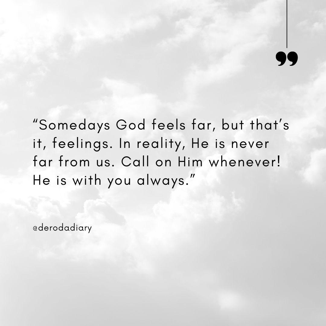 DerodaDiary's tweet image. “I am with you always, even to the end of the age.” Have a fruitful week!  ✨🤍
#Godpresence #derodadiary #myrefuge