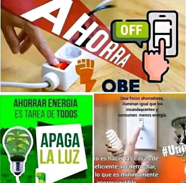 Todos debemos contribuir con el ahorro de Energía.
#CDRCuba #Cuba #LatirAvileño