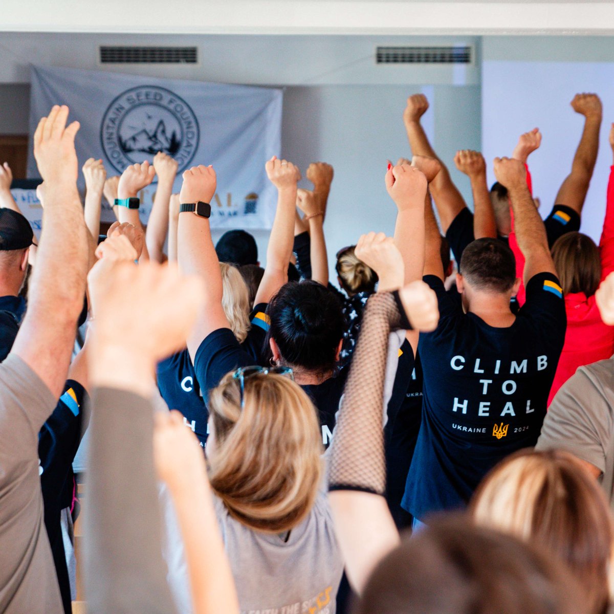 As we all return to our homes &amp; daily lives, we can't help but to reflect on the pride we feel in our Healing Base Camp families. Every person worked &amp; climbed in order to carve out a life of meaning for themselves. They are our heroes!

#supportukraine #healingjourney