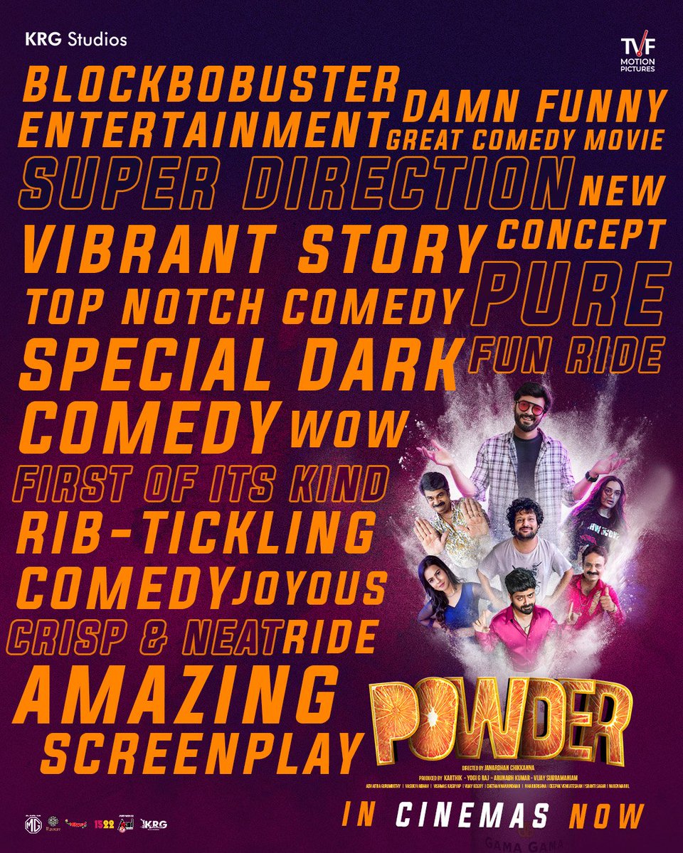KRG Connects (@krg_connects) on Twitter photo This fun-ride has received love from all over!!
Then wait for what??
Do watch #PowderKanMovie in nearest cinemas.
Book your tickets soon and have fun!!
in.bookmyshow.com/bengaluru/movi…
<a href="/KRG_Studios/">KRG Studios</a> <a href="/TheViralFever/">The Viral Fever</a> #TVFMotionPictures <a href="/diganthmanchale/">diganthmanchale</a> <a href="/Janardhan_11/">Janardhan Chikkanna</a> <a href="/Karthik1423/">Karthik Gowda</a> <a href="/vjsub/">vijay subramaniam</a> This fun-ride has received love from all over!!
Then wait for what??
Do watch #PowderKanMovie in nearest cinemas.
Book your tickets soon and have fun!!
in.bookmyshow.com/bengaluru/movi…
<a href="/KRG_Studios/">KRG Studios</a> <a href="/TheViralFever/">The Viral Fever</a> #TVFMotionPictures <a href="/diganthmanchale/">diganthmanchale</a> <a href="/Janardhan_11/">Janardhan Chikkanna</a> <a href="/Karthik1423/">Karthik Gowda</a> <a href="/vjsub/">vijay subramaniam</a>