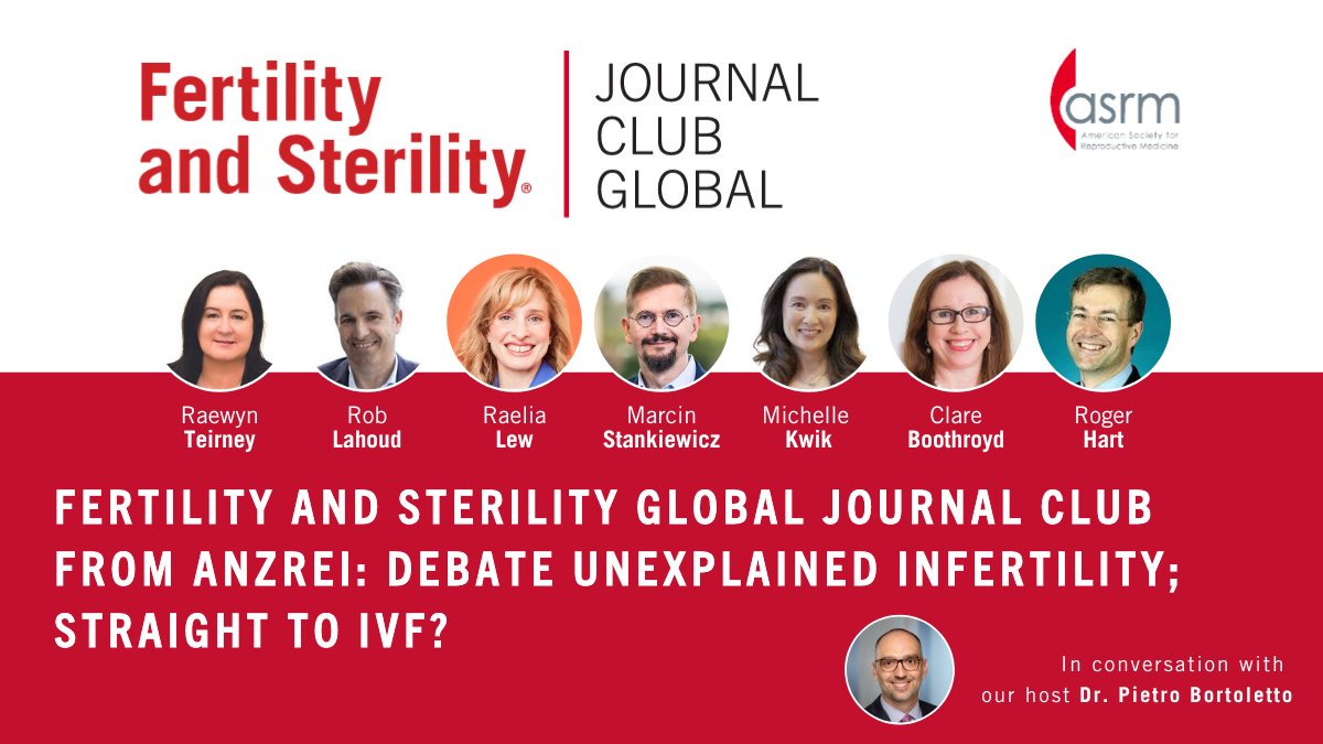 From ANZREI 2024: Debate Unexplained infertility; Straight to IVF?

The ANZREI 2024 debate discussed whether couples with unexplained infertility should go straight to IVF. 

Full link 👇
asrm.org/journals/ferti…
