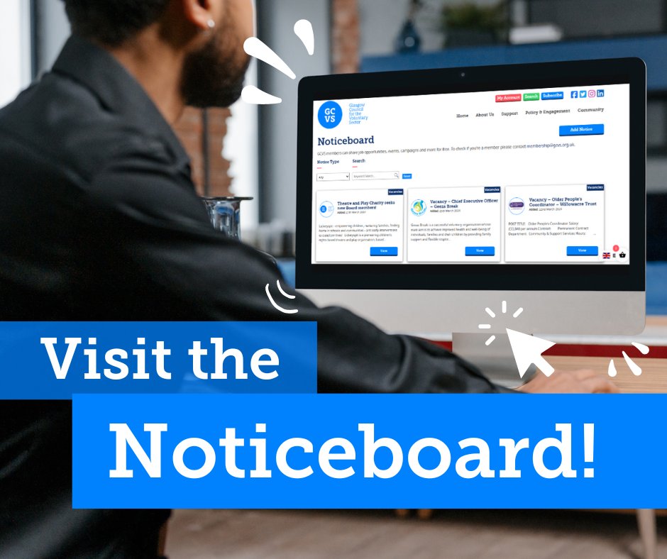 The Noticeboard📌 bit.ly/boardposts
<a href="/maryhill_halls/">Maryhill Burgh Halls</a> recruiting a Facilities Assistant, <a href="/withkidsscot/">With Kids</a> Play Therapy &amp; Understanding Autism workshops
<a href="/WSHAScotland/">West of Scotland H.A</a> need a Repairs Assistant, and a Handyperson for Willowacre Trust
<a href="/GCIL_Support/">GCIL Support</a> SDS Development Worker closes soon