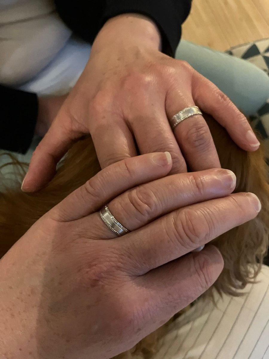 Well Friday was the best day of our lives, after 12 years together we said I do. We danced down the aisle to Frank Wilson’s ‘Do I Love You (Indeed I do)’ and walked back up it at the end to <a href="/AlisonMoyet/">Alison Moyet</a>’s ‘Is This Love’. Best day ever! 😀💍🥰🥳