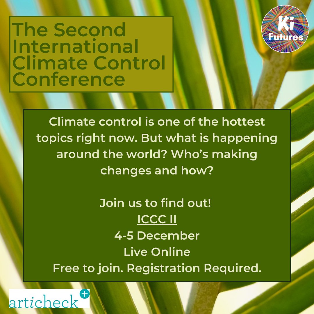 The Second International Climate Control Conference is coming this December! Join us live for this two-day online event to hear updates and new best practices for climate control in museums. Registration opening soon! Thanks to @articheck, @danishmuseums &amp; ICOM France. #ICCC2024