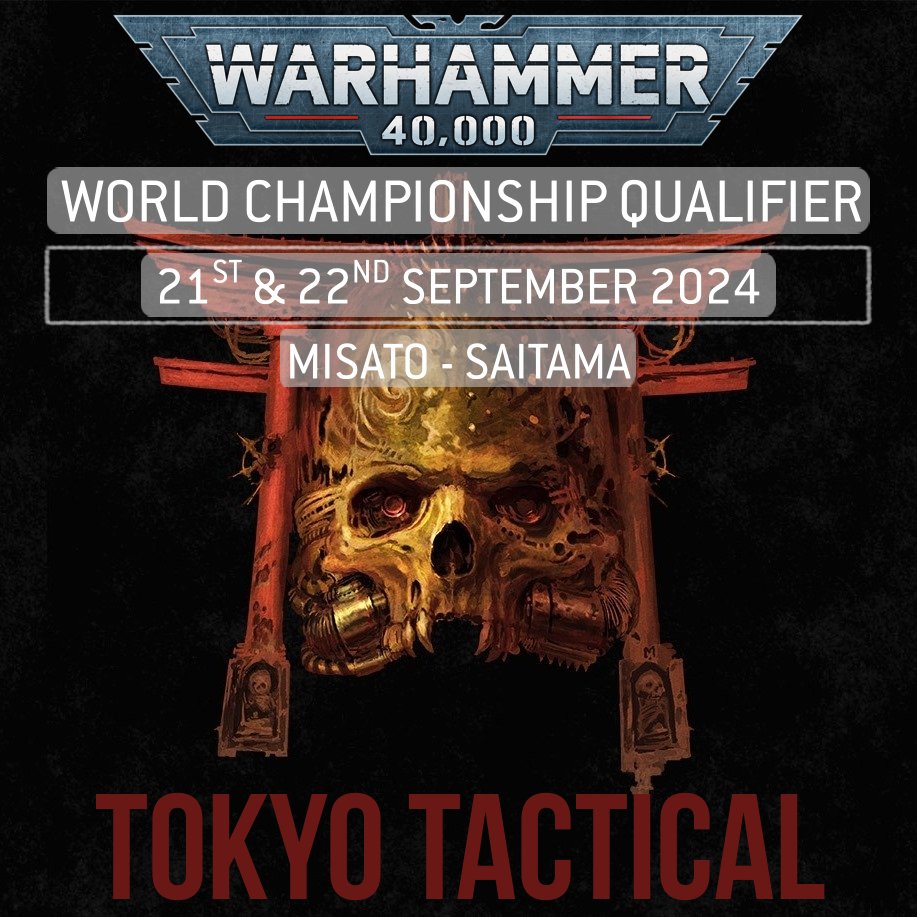 Tokyo Tactical - World Championship Qualifier
Date: 9月21~22日
Location: Misato City Cultural Hall - Saitama
Tickets available now:
ttwwcq.peatix.com
