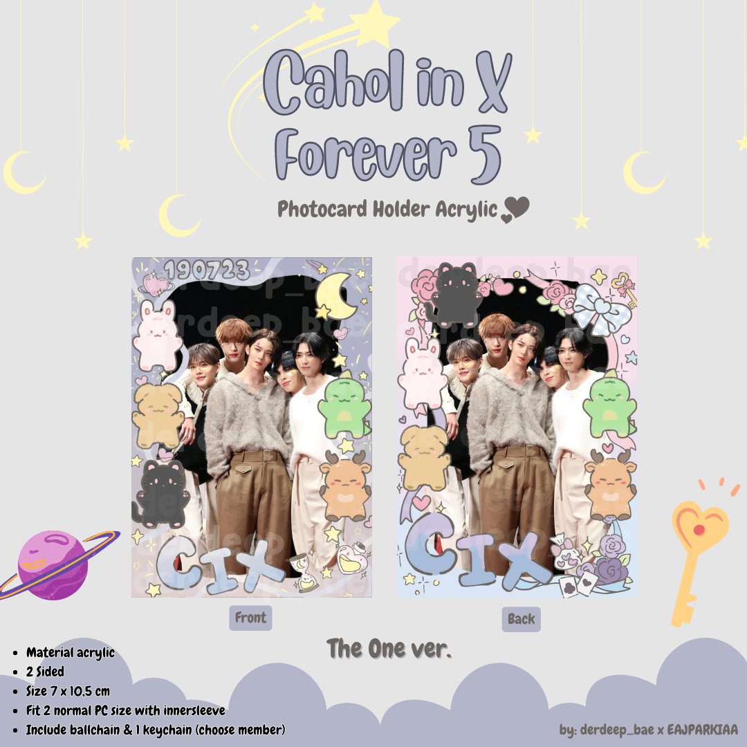 derdeep_bae's tweet image. HELP RT FIX❕
☆Pre-Order Photocard Holder CIX☆
"Cahol in X Forever 5"
by @derdeep_bae x @EAJPARKIAA

🗓️PO Aug 26 - Sep 5 '24 22.00 WIB
🏷️65k (1 side)
🏷️75k (2 sided)
📍Bogor
📋More detail &amp;amp; order :
forms.gle/2CULeUGEKRQazM…
Mention after DM🙏

For update on thread👇