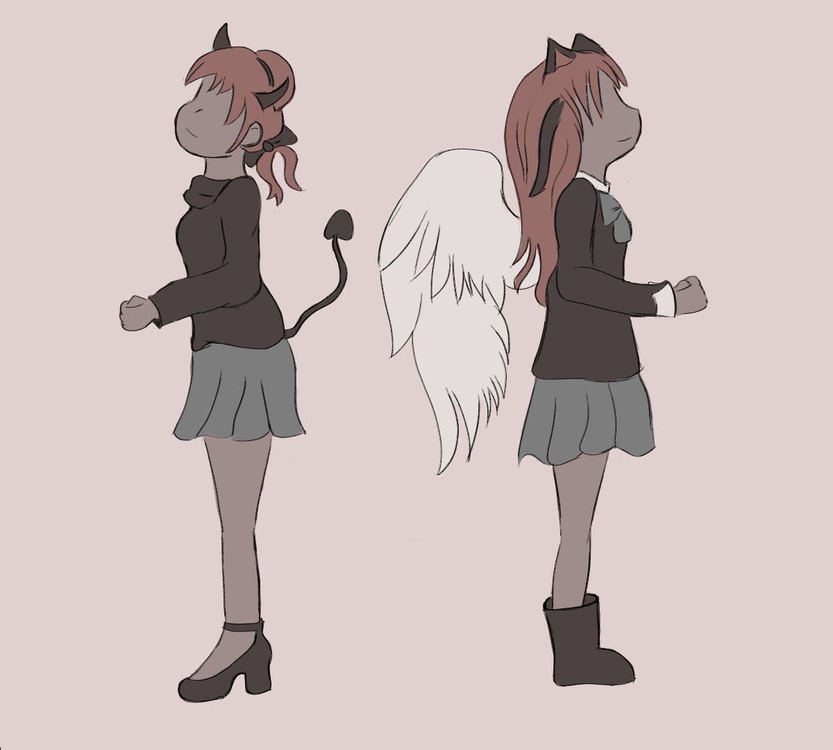 stormoftara's tweet photo. I'm Glad You're Evil Too is my favorite song! Here's some Totonyaa fanart I made inspired by the song. I should do a redraw I can do it better now lol https://t.co/pdCUbjMLPg