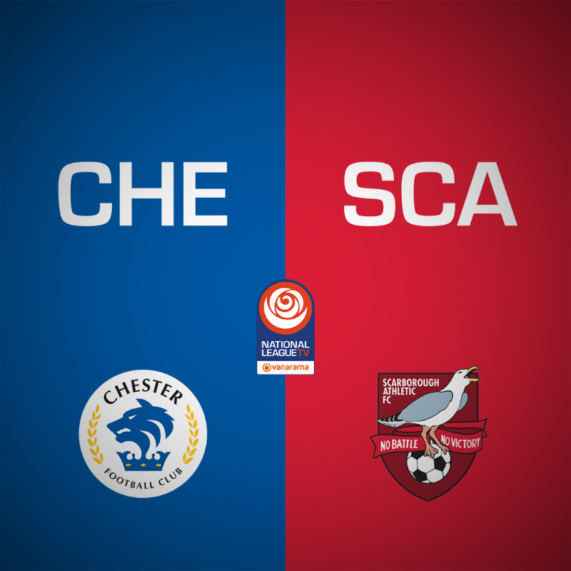 ChesterFC's tweet photo. 📺 Today's game against @safc is being streamed live on National League TV. Passes are available below. 👇

#AllOfUs | #CFCSCA