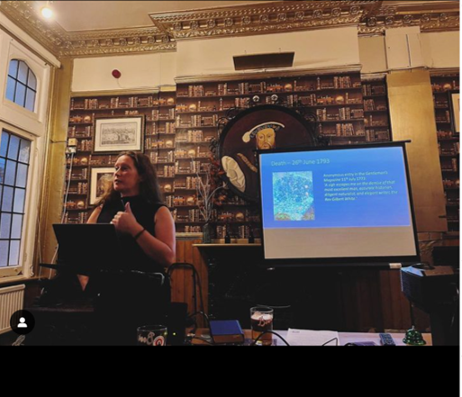 StephHoltNH's tweet photo. I had great fun on Wednesday night at @PubSci talking about #GilbertWhite to a packed audience! Beers and natural history? I think Gilbert would have liked it too 😂🍻😉 #ScienceCommunication #HistoryOfNaturalHistory #HistoryOfScience #ScienceInThePub https://t.co/r0UzQOkTma
