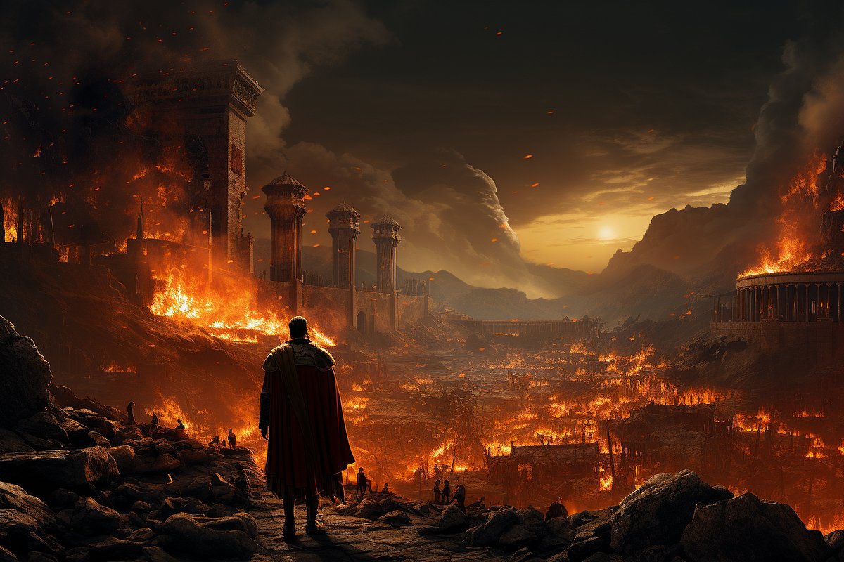 x.com/TestosteroneGa… 

Thank you, Emperor Nero
I understand now..
As to why you stood still ..
And watched as Rome .. 
BURNT TO THE GROUND!! 
A BEAUTIFUL SIGHT INDEED!!