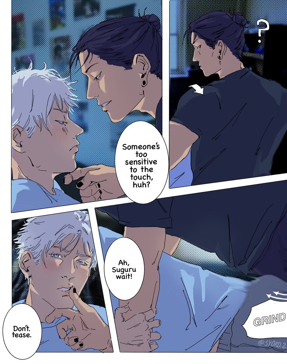 s0me_th1n's tweet photo. college roommate au! part 2/? #jjk #stsg #satosugu https://t.co/UiTHJGwpfI