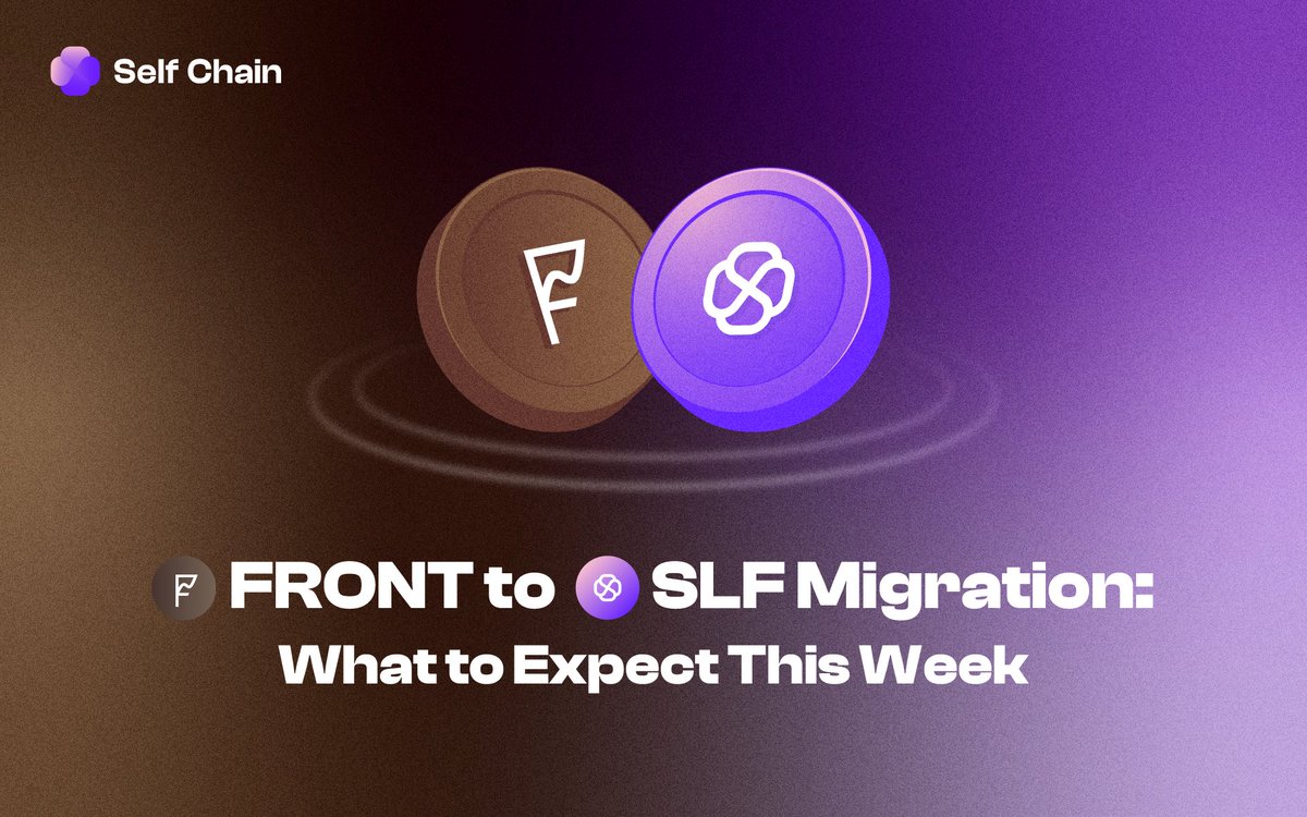 🧵 Thread: $FRONT to $SLF Migration: What to Expect This Week

1/ This week marks the highly anticipated migration of $FRONT to $SLF across major centralized exchanges. 

Here’s what you need to know to ensure a smooth migration. Read on for key dates, exchange-specific updates,
