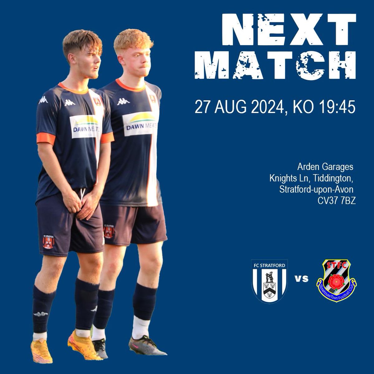 MATCH DAY 6! 👊🏼 Tomorrow evening we host <a href="/stonehouse_town/">Stonehouse Town FC</a> in our second home game of the season! Please come and show your support for the team 🙌🏼

#UpTheBears 🐻💙⚽️
<a href="/HellenicLeague/">Hellenic League</a>