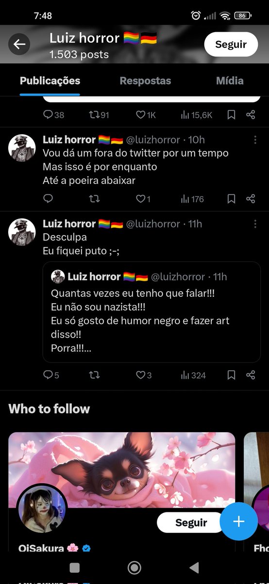 Jhow_ferraz's tweet photo. @Viajantestoria O cara ja falou abertamente que nao e, deixa o muleque em paz https://t.co/skojWoLo6d