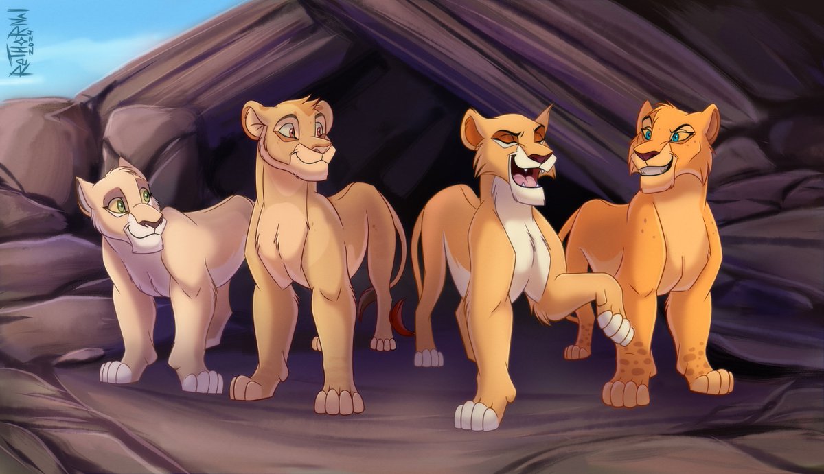 Four sisters🍀
____________________________
#TheLionKing #lionking #tlk #digitalart #digitaldrawing #digitalwork #artistontwittter
