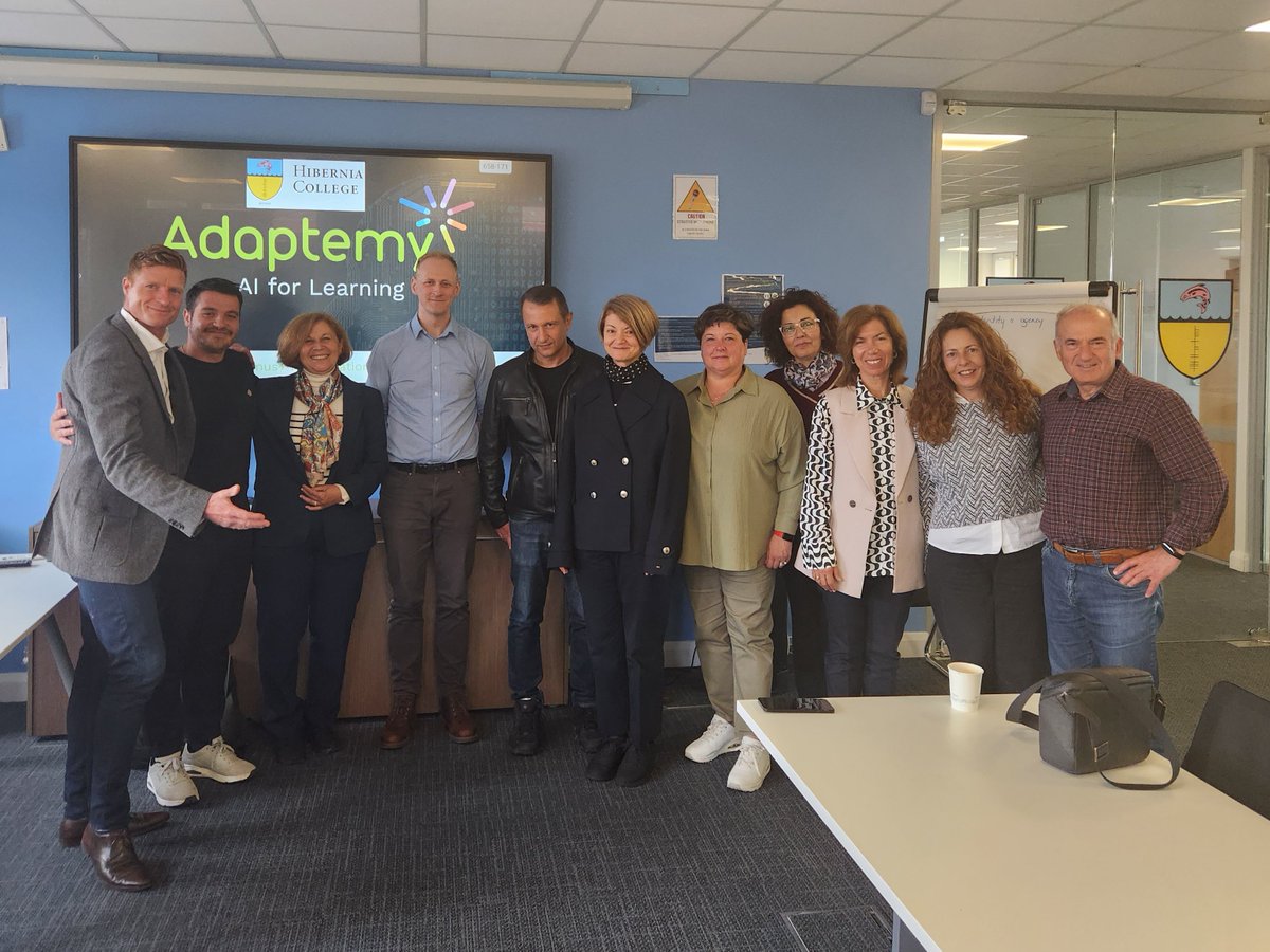 Exciting time yesterday showcasing our cutting-edge AI learning projects to an Erasmus+ delegation from Greece! Fascinating discussions on integrating AI into workflows. Big thanks to @FrankKehoe
and our partners @DanielMcCrea @Adaptemy. #EdTech #AIinEducation