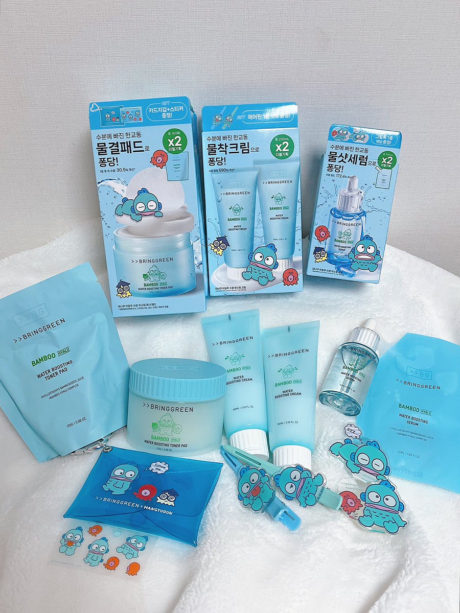 BBERRY_V's tweet image. #광고 #RT이벤트 추첨을 통해 3분에게 올리브영 상품권 2만원권 보내드려요! (~8/29)
브링그린 @bringgreen_kr 대나무 라인 X 한교동 콜라보 기획세트로 출시했어요!💙🤍

촉촉한 수분가득 대나무 수분 라인에 귀여운 랜덤 #한교동 굿즈까지! 😍 #9월올영세일 에서 만나보세요!  #브링그린한교동