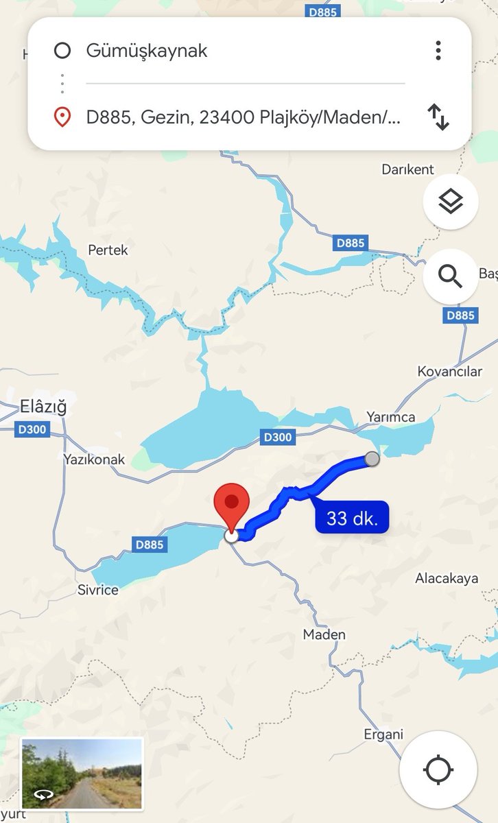 ali1bahar's tweet photo. @turgutyuksekdag Harita Diyarbakır'a doğru giderken Elazığ merkeze sokmamak için bu yola soktu. Pülümür'den daha sıkıntılı. Elazığ merkezden geçmek daha mantıklı. https://t.co/EfYrrklRM4