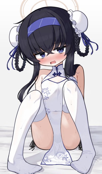 ウイ(チーパオ) 💙
 #ブルアカ #BlueArchive #古関ウイ 