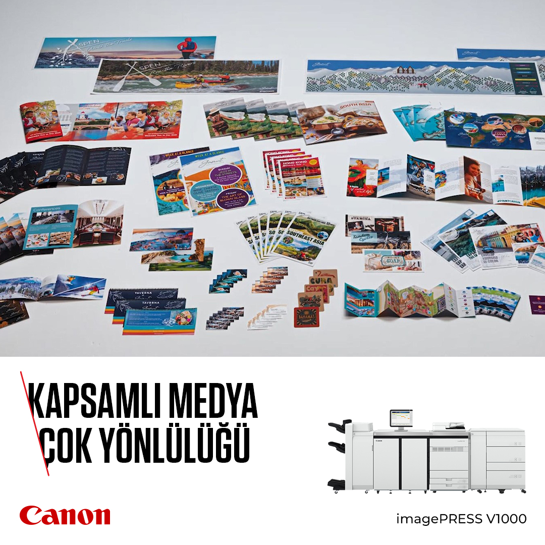 Canon_TR's tweet image. Kapsamlı medya çok yönlülüğü ile her baskıda yüksek kaliteyi garantileyin!📚✨ imagePRESS V1000 geniş uygulama yelpazesi ile hem verimliliğinizi artırır hem de müşterilerinize özelleştirilmiş çözümler sunar.​

Detaylı bilgi için: canon.sm/44ye1uG

#CanonTürkiye #imagePRESS